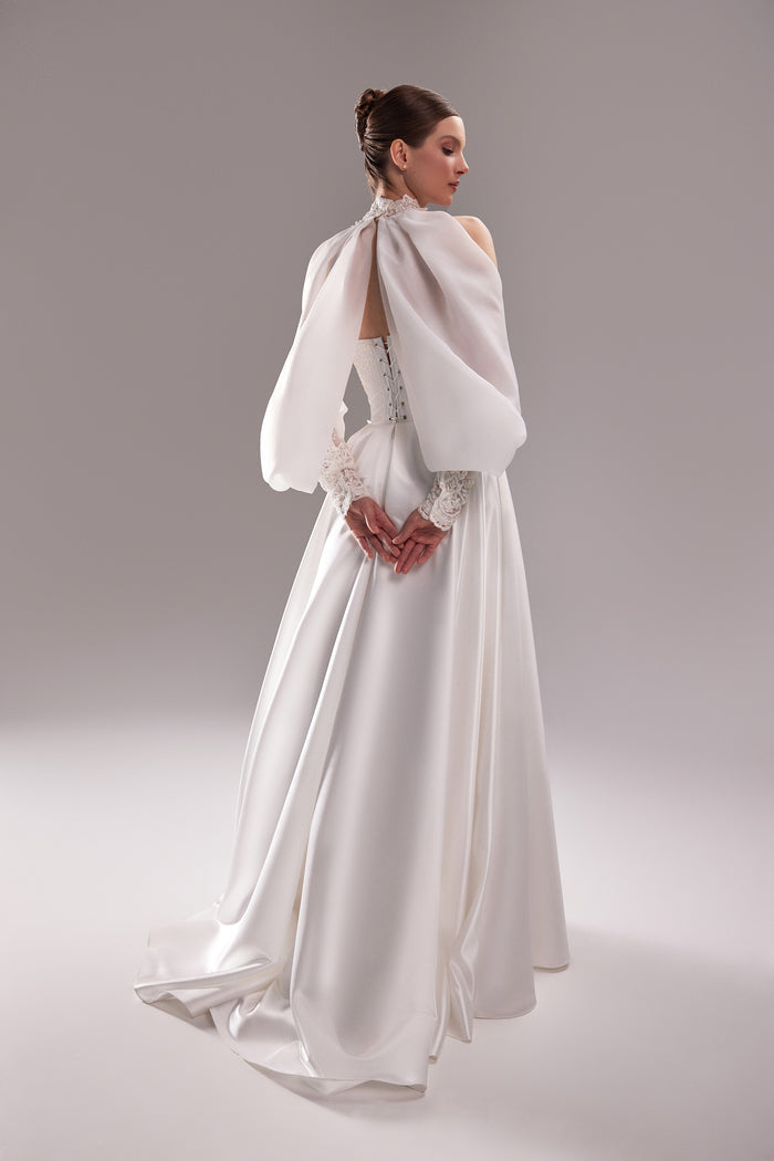 Transparent Long Sleeve Cover Up Demna With Lace Cuffs