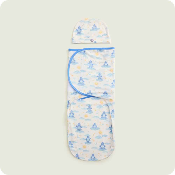 warmies Trex baby Swaddle & Beanie Gift Set