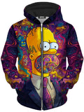 Trippin On The Job Unisex Zip-Up Hoodie iEDM Epic Hoodie