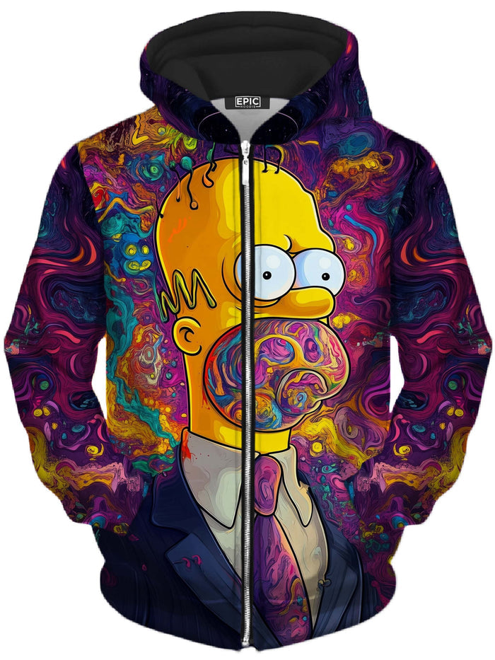 Trippin On The Job Unisex Zip-Up Hoodie iEDM Epic Hoodie