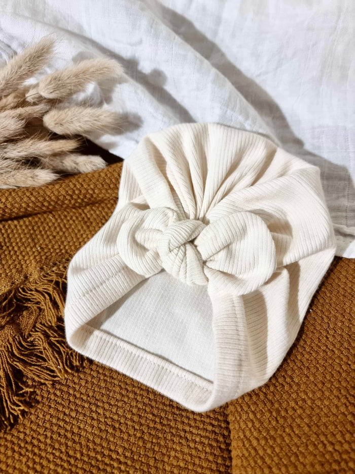 Turban | Écru cotelé