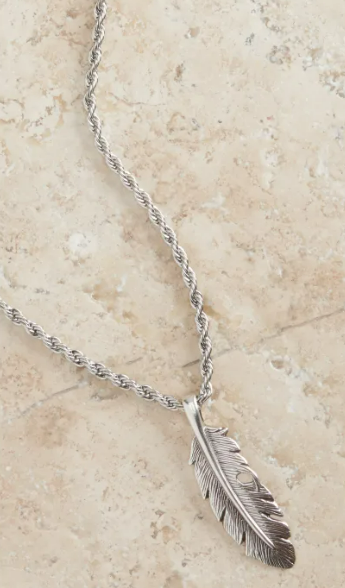 Twister Feather Necklace