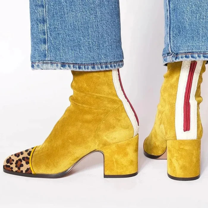 Victoria | Square toe heeled boots