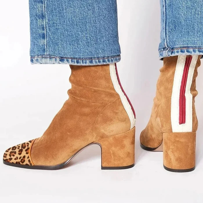 Victoria | Square toe heeled boots