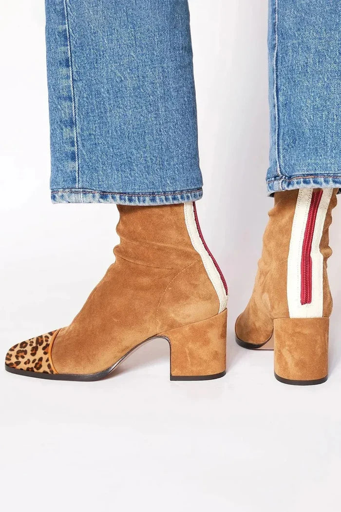 Victoria | Square toe heeled boots