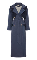 Victory Trench Coat - Sea Blue