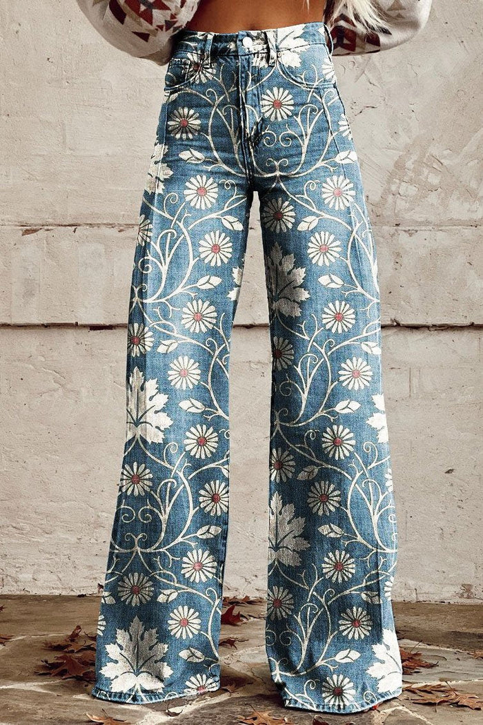 Viola - Boho Comfortable Wide-Leg Trousers
