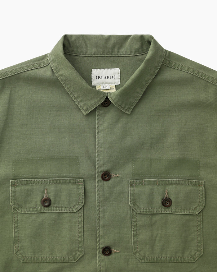 Washed Field Shirt Army Green