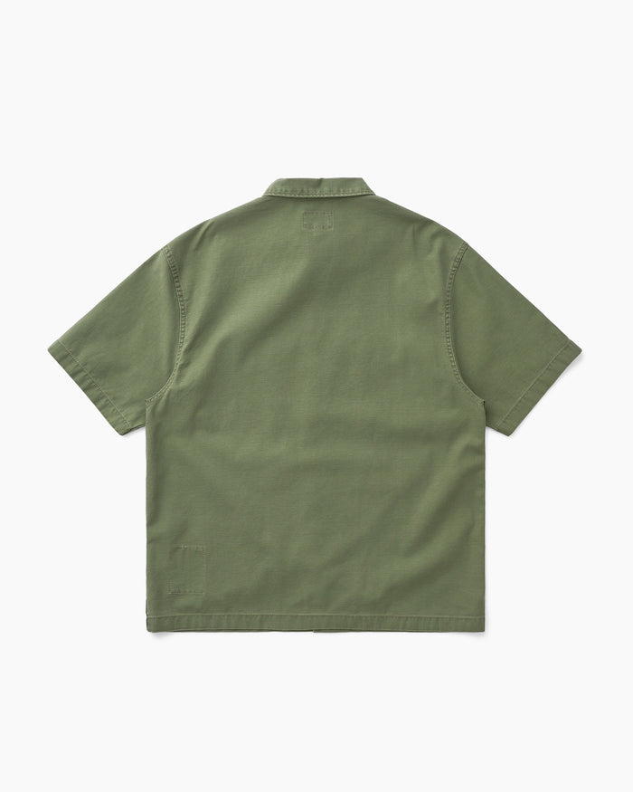 Washed Field Shirt Army Green