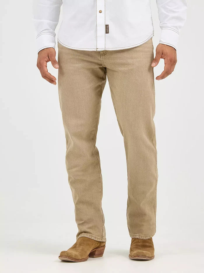 Wrangler RETRO® Slim Fit Straight Leg Pant In Saddle
