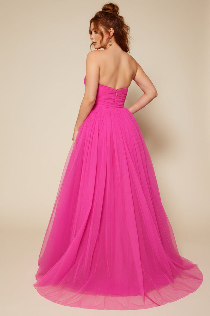 Ximena Tulle Pink Gown