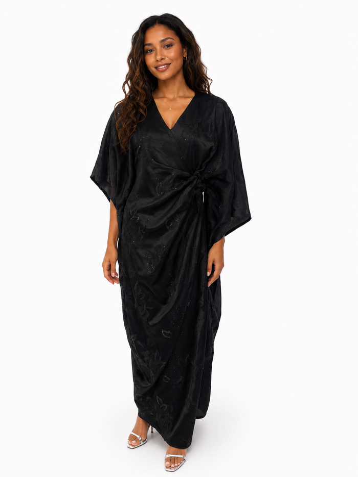 ZAHRA LUXE KAFAN - BLACK