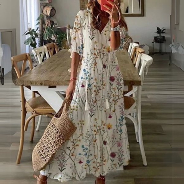 Zara | Chic Boho Midi Dress