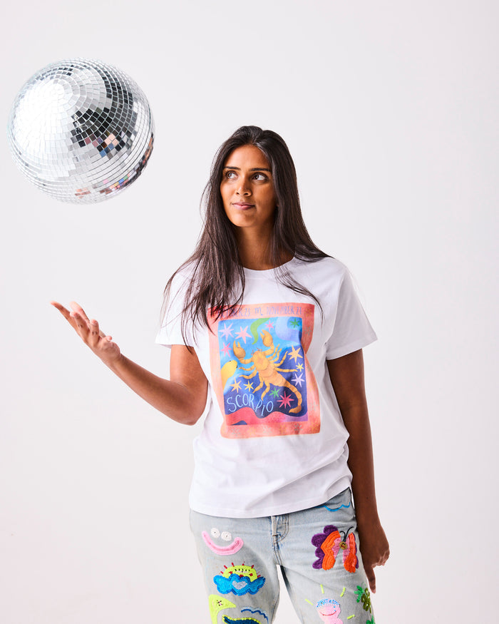 Zodiac Scorpio Adult Organic Cotton T-shirt